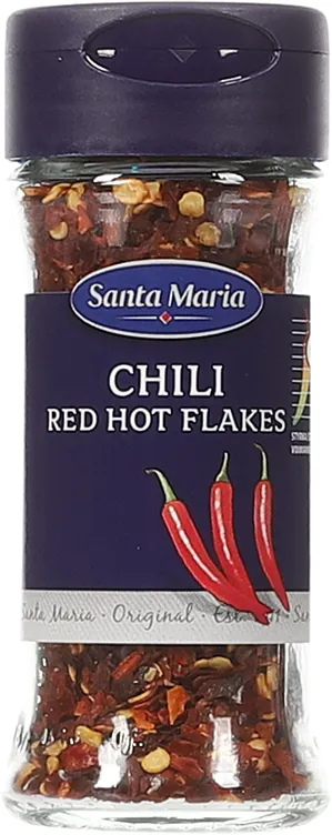 RED HOT CHILI FLAKES 28G SANTA MARIA RED HOT CHILI FLAKES 28G SANTA MARIA
