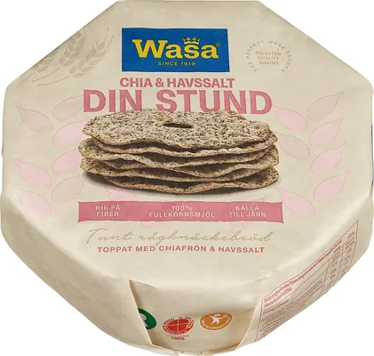Wasa Knekkebrød Din Stund Chia&Havsalt 260g