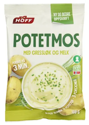 Hoff Potetmos Med Gressløk Og Melk, 100g