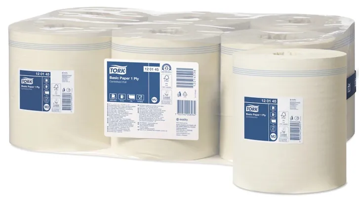 TORK SENTERRULL HVIT 1-LAG 300M M2 TORK SENTERRULL HVIT 1-LAG 300M M2