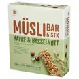 MÜSLIBAR HASSELNØTT OG HAVRE 6X23G