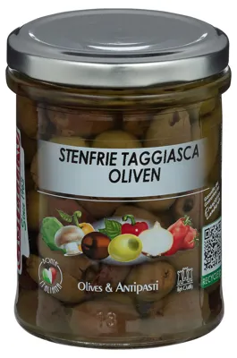 OLIVEN TAGGIASCA I OLJE U/STEN 180G CASTELLINO OLIVEN TAGGIASCA I OLJE U/STEN 180G CASTELLINO