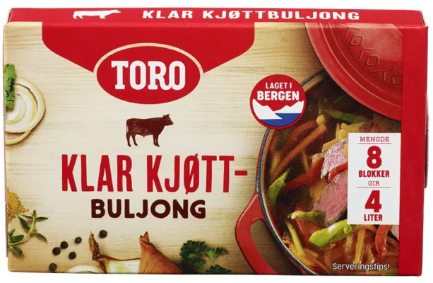 Toro Kjøttbuljong Klar 12x80g