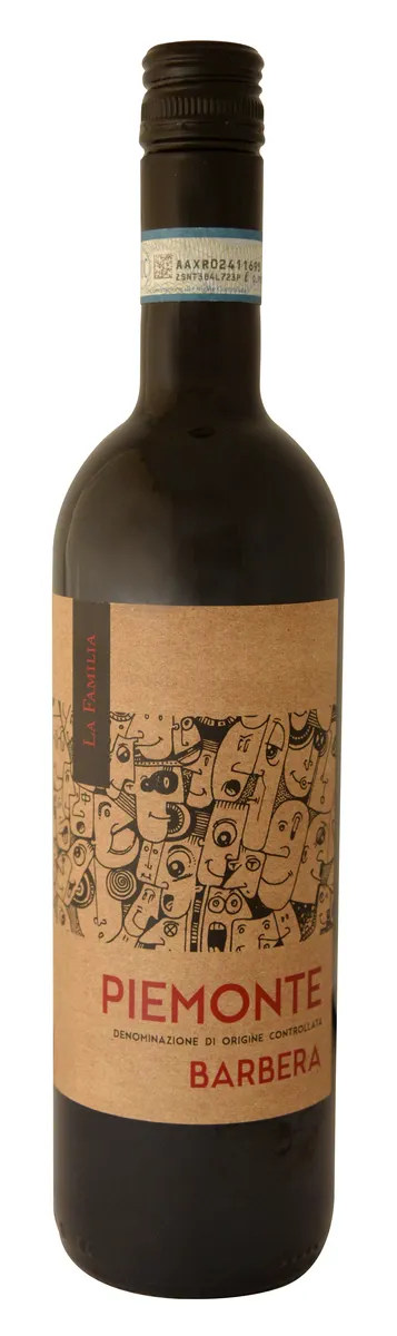 LA FAMILIA BARBERA DOC PIEMONTE 12,5% 75CL LA FAMILIA BARBERA DOC PIEMONTE 12,5% 75CL