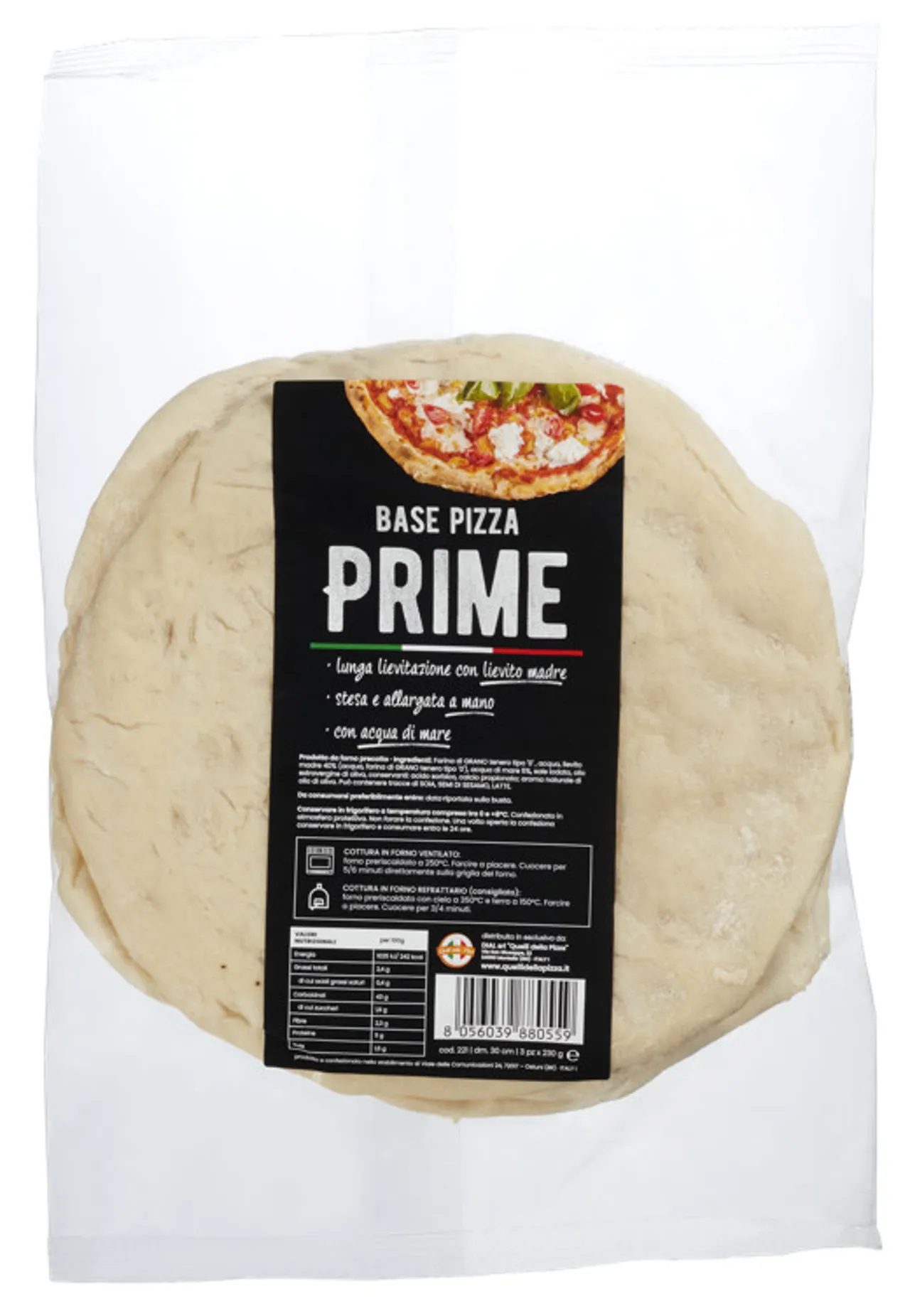 PIZZABUNN PRIME Ø30CM 230G 3PK QUELLI DELLA