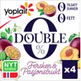 DOUBLE 0 FERSKEN/PASJON 4X125G YOPLAIT