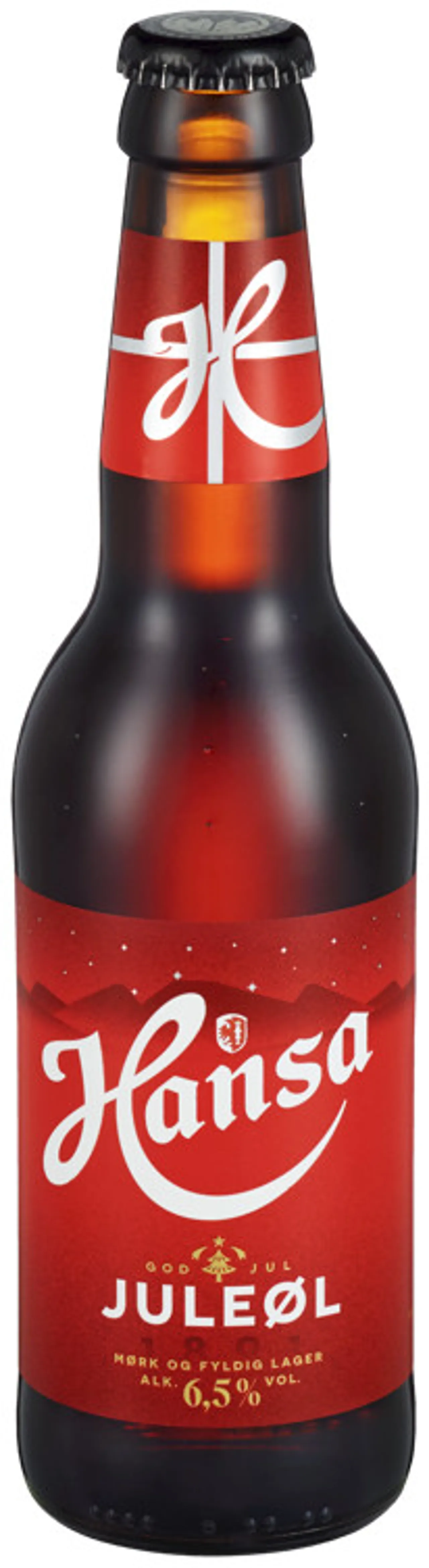 HANSA JULEØL 6.5 % 0.33L FLASKE