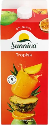 Sunniva Tropisk Juice Original 1.75l Tine