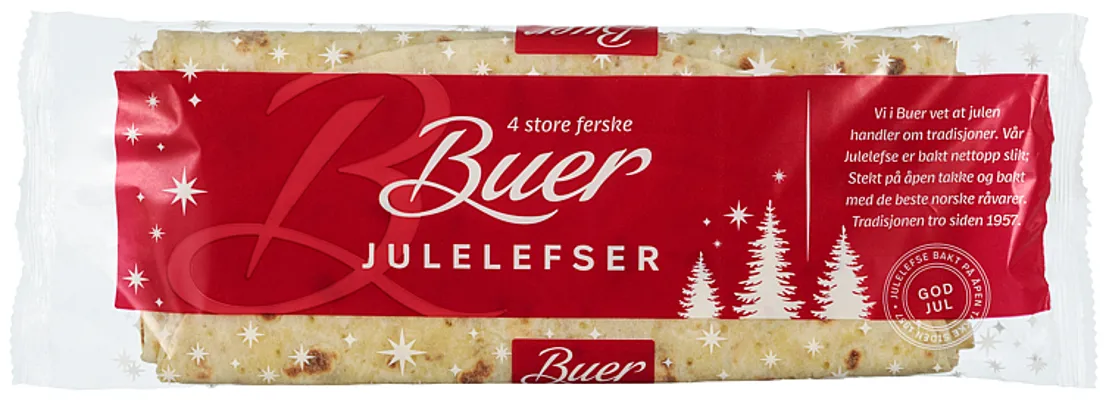Julelefse 4stk 275g Buer