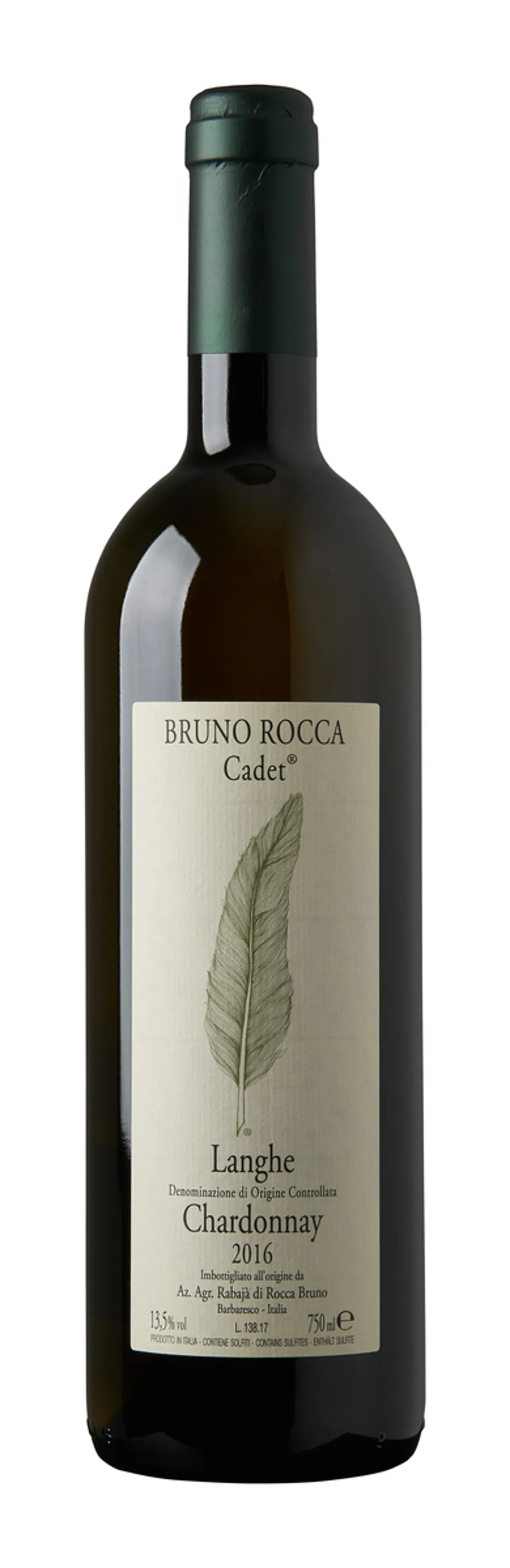 BRUNO ROCCA LANGHE CHARDONNAY CADET 14% 75CL