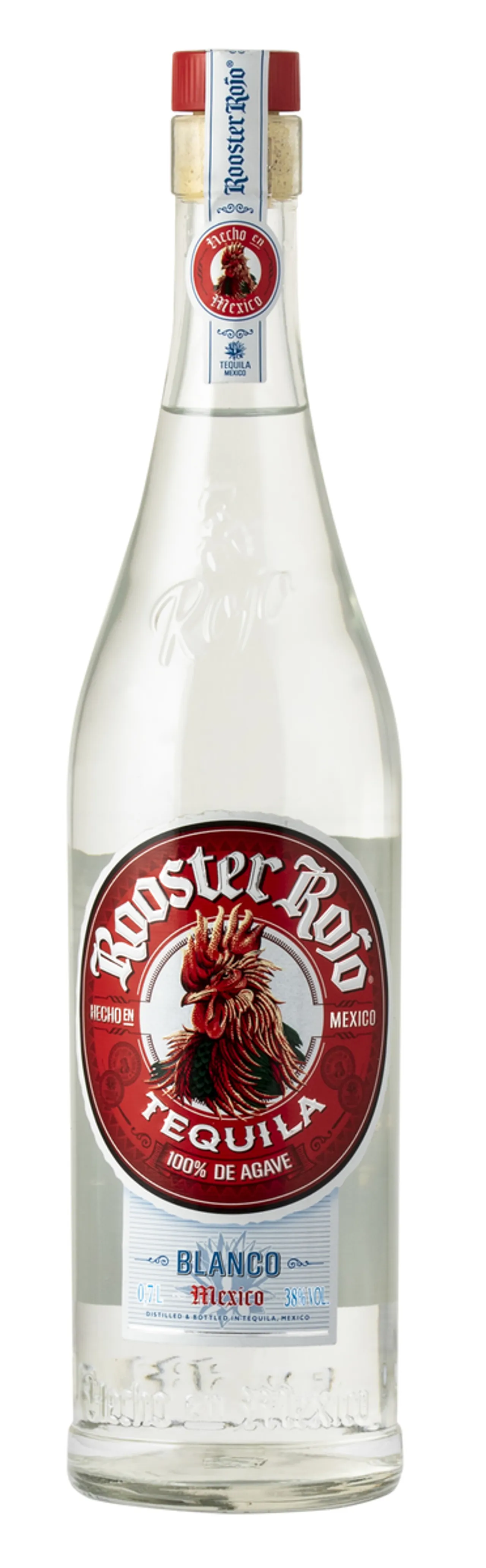 ROOSTER ROJO TEQUILA BLANCO 38% 70CL