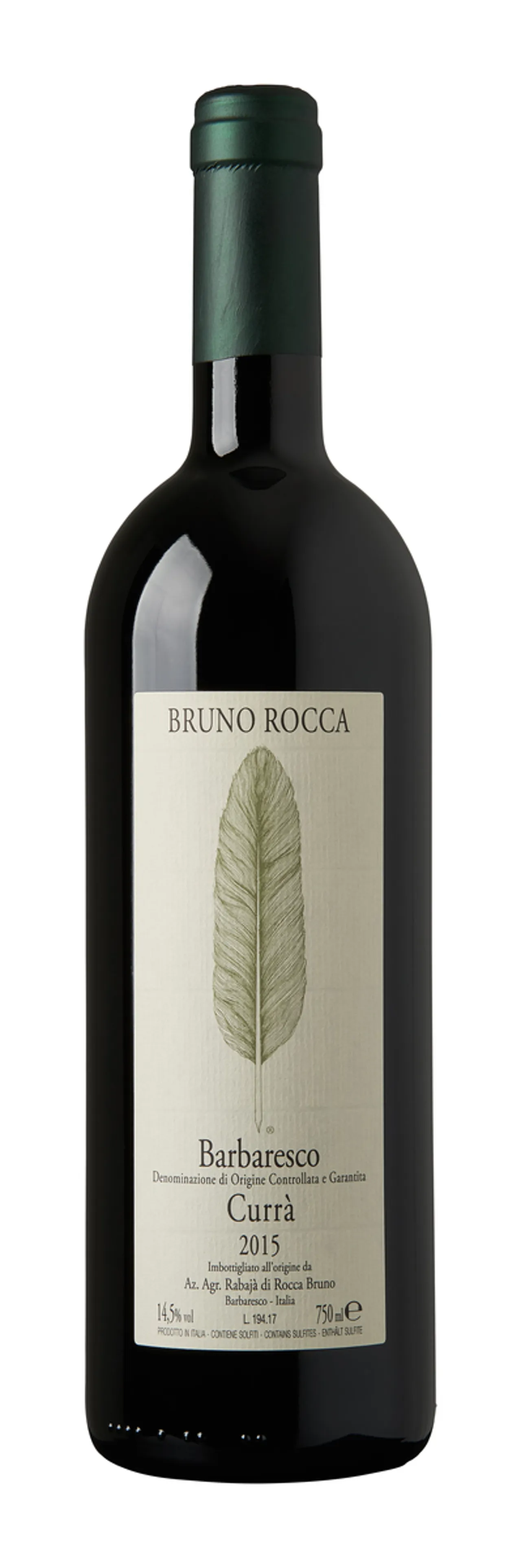 BRUNO ROCCA BARBARESCO CURRÁ 14,5% 75CL