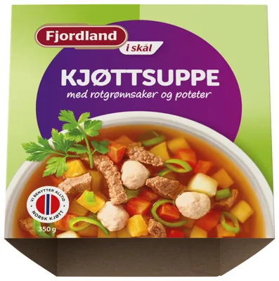 FJORDLAND KJØTTSUPPE I SKÅL 350G FJORDLAND KJØTTSUPPE I SKÅL 350G