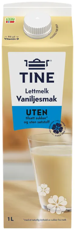 TINE LETTMELK M/VANILJE 1L TINE LETTMELK M/VANILJE 1L