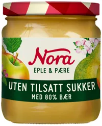 Eple&Pære U Tils Sukker 285g Nora
