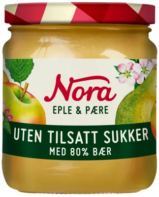 Eple&Pære U Tils Sukker 285g Nora