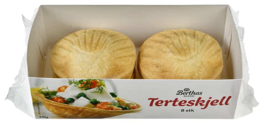 Terteskjell 8stk Berthas