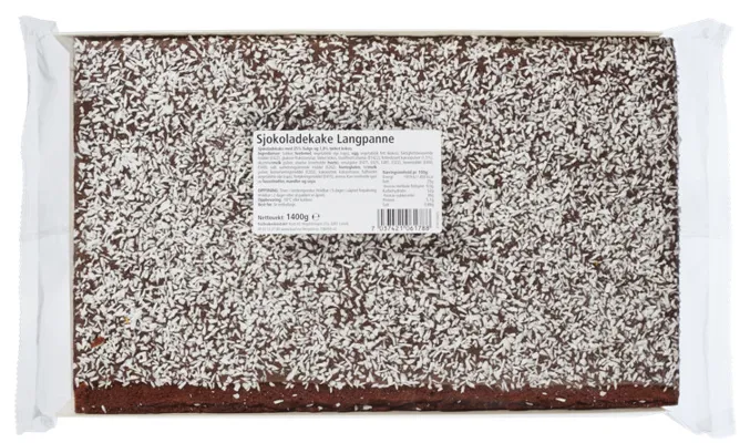 SJOKOLADEKAKE LANGPANNE 1400G BAKEVERKET SJOKOLADEKAKE LANGPANNE 1400G BAKEVERKET