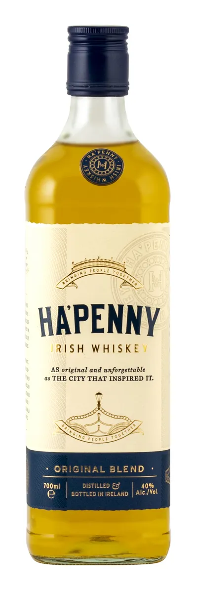 HA PENNY IRISH WHISKEY ORIGINAL BLEND 40% 70CL HA PENNY IRISH WHISKEY ORIGINAL BLEND 40% 70CL