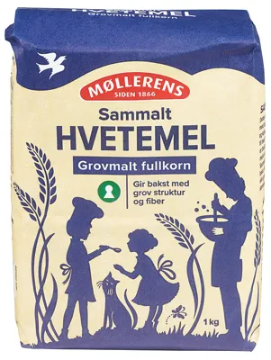 HVETEMEL SAMMALT GROVMALT, 1KG MØLLERENS HVETEMEL SAMMALT GROVMALT, 1KG MØLLERENS