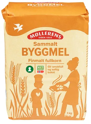 Byggmel Sammalt Finmalt 1kg Møllerens