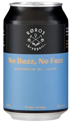 No Buzz No Fuzz Alkoholfri Øl 0.33l Bx Fra Røros Bryggeri