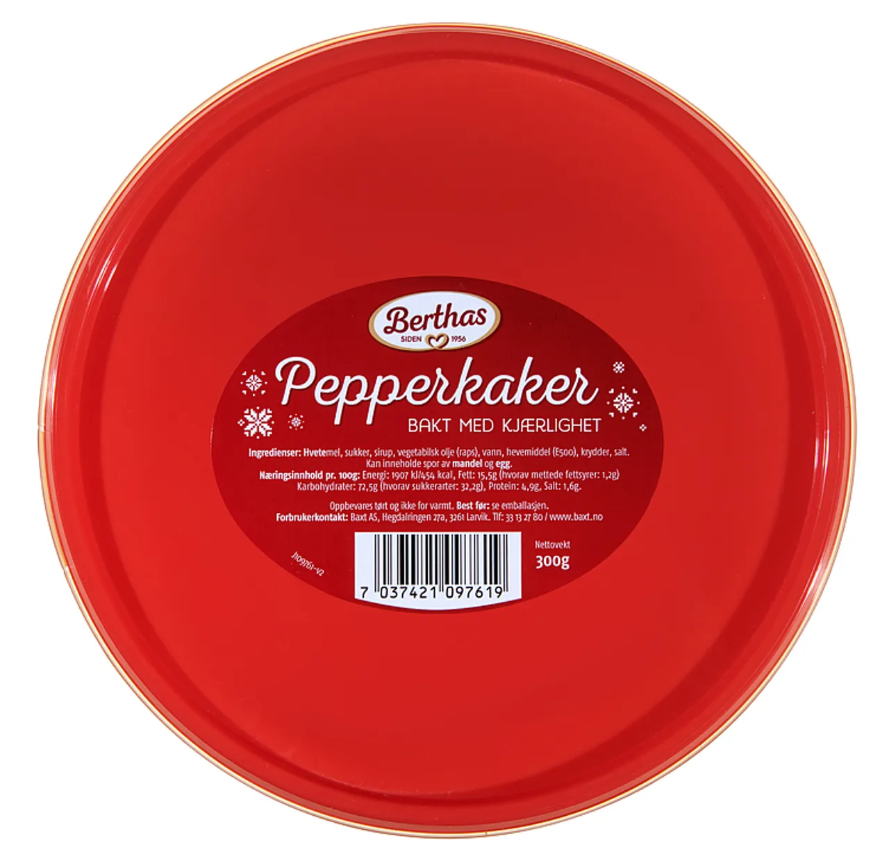 PEPPERKAKER 300G BERTHAS