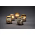 MINI LED LYSHOLDER SAFARI LEOPARD 75X75MM