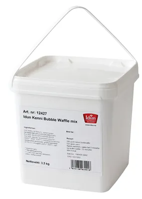 Idun Kenni Bubble Waffle Mix Boks 3.5 Kg
