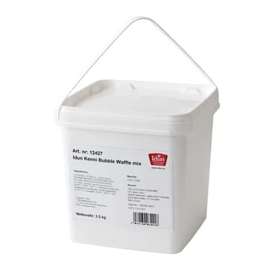 IDUN KENNI BUBBLE WAFFLE MIX BOKS 3.5 KG IDUN KENNI BUBBLE WAFFLE MIX BOKS 3.5 KG