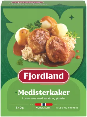 Medisterkaker Med Surkål Og Poteter 540g Fjordland