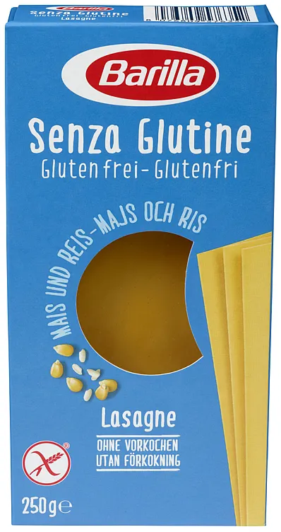 BARILLA PASTA LASAGNE GLUTENFRI 10X250G BARILLA PASTA LASAGNE GLUTENFRI 10X250G