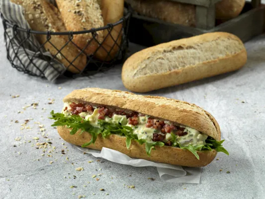 Baguette Halvgrov 90gx70stk