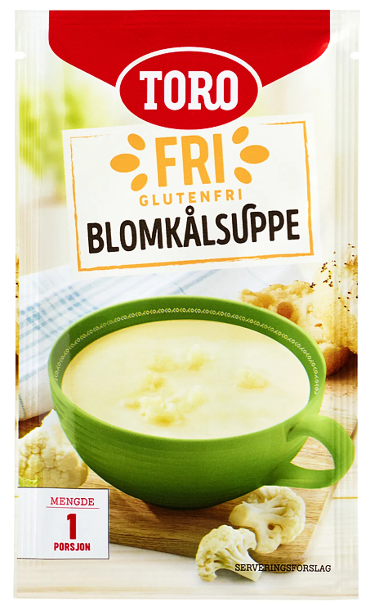 TORO FRI BLOMKÅLSUPPE PORSJON GLUTENFRI 24X20G