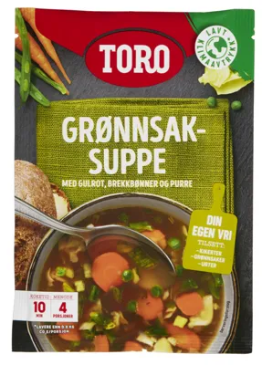 TORO GRØNNSAKSSUPPE 14X47G TORO GRØNNSAKSSUPPE 14X47G