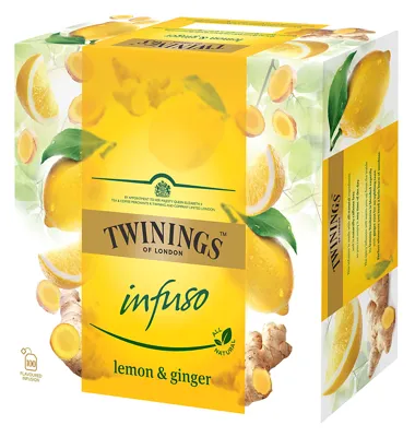 TWININGS INFUSO LEMON&GINGER TE 4X100BG TWININGS INFUSO LEMON&GINGER TE 4X100BG