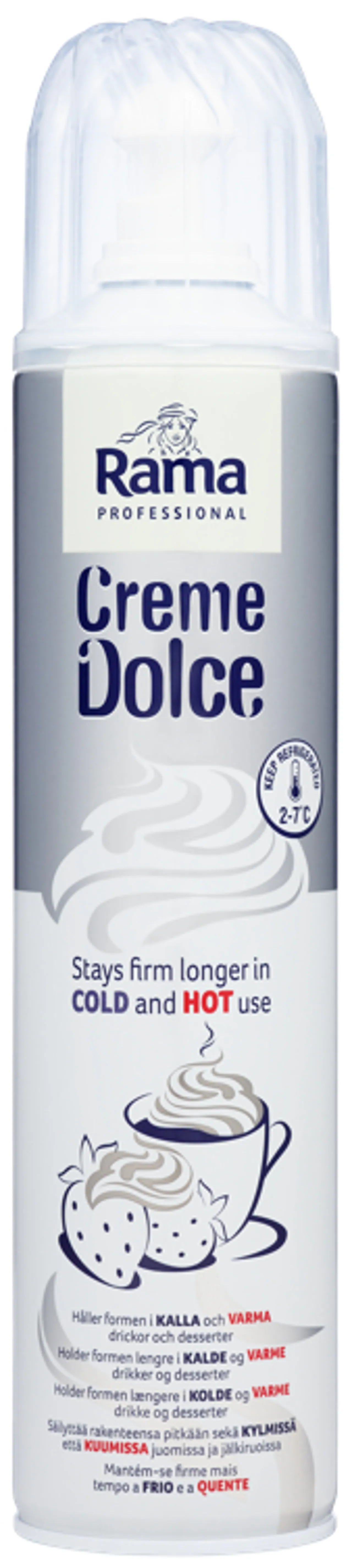 CREME DOLCE TOPPING (SPRAYKREM) 500ML RAMA PROFESSIONAL