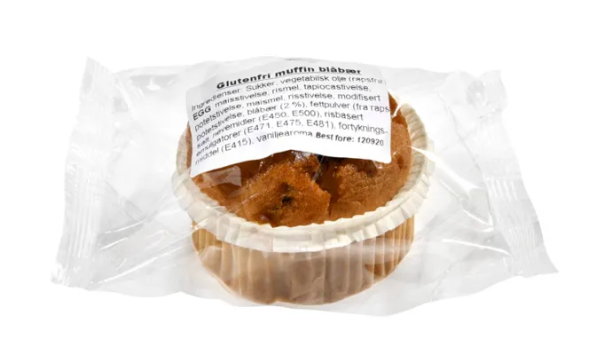 GLUTENFRI MUFFIN BLÅBÆR 1PK 70G GLUTENFRI MUFFIN BLÅBÆR 1PK 70G