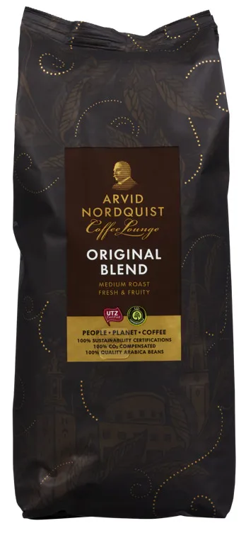 ARVID NORDQUIST ORIGINAL BLEND UTZ HELA BØNNER 1000G ARVID NORDQUIST ORIGINAL BLEND UTZ HELA BØNNER 1000G