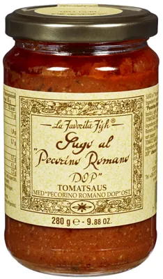 TOMATSAUS PECORINI ROMANO DOP 280G TOMATSAUS PECORINI ROMANO DOP 280G