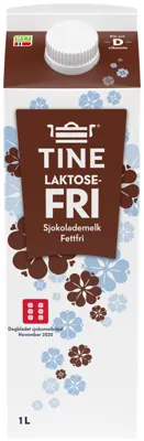 Laktosefri Sjokolademelk 1l Tine