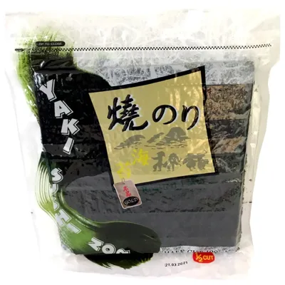 Lotus Yaki Sushi Nori - Half Cut (100shts) 120g Korea