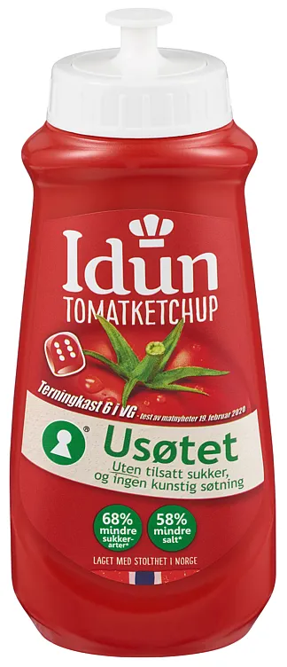 IDUN TOMATKETCHUP USØTET 9X510G IDUN TOMATKETCHUP USØTET 9X510G