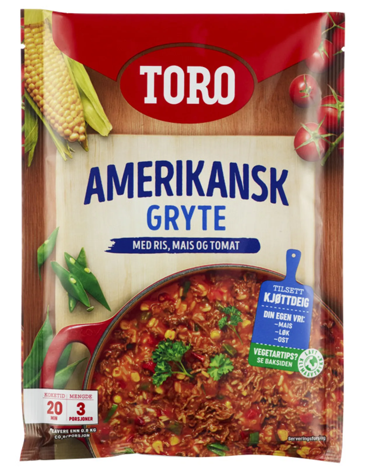 TORO AMERIKANSK GRYTE 13X187G