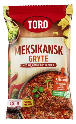 TORO MEKSIKANSK GRYTE FAMILIEPAKNING 9X284G TORO MEKSIKANSK GRYTE FAMILIEPAKNING 9X284G