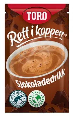 TORO RETT I KOPPEN SJOKOLADEDRIKK POSE 32G TORO RETT I KOPPEN SJOKOLADEDRIKK POSE 32G