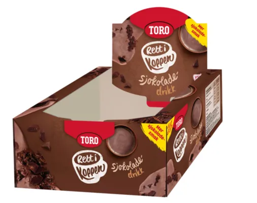 Toro Rett I Koppen Sjokoladedrikk Display 32g