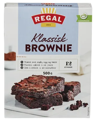 BROWNIE KLASSISK 500G REGAL BROWNIE KLASSISK 500G REGAL