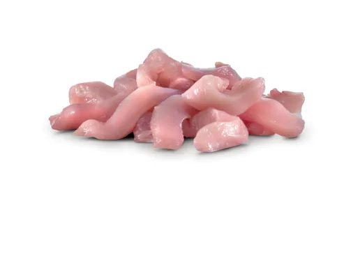 Kyllingfilet Naturell Strimlet 20mm 2.5kg Fryst Vestfold Fug