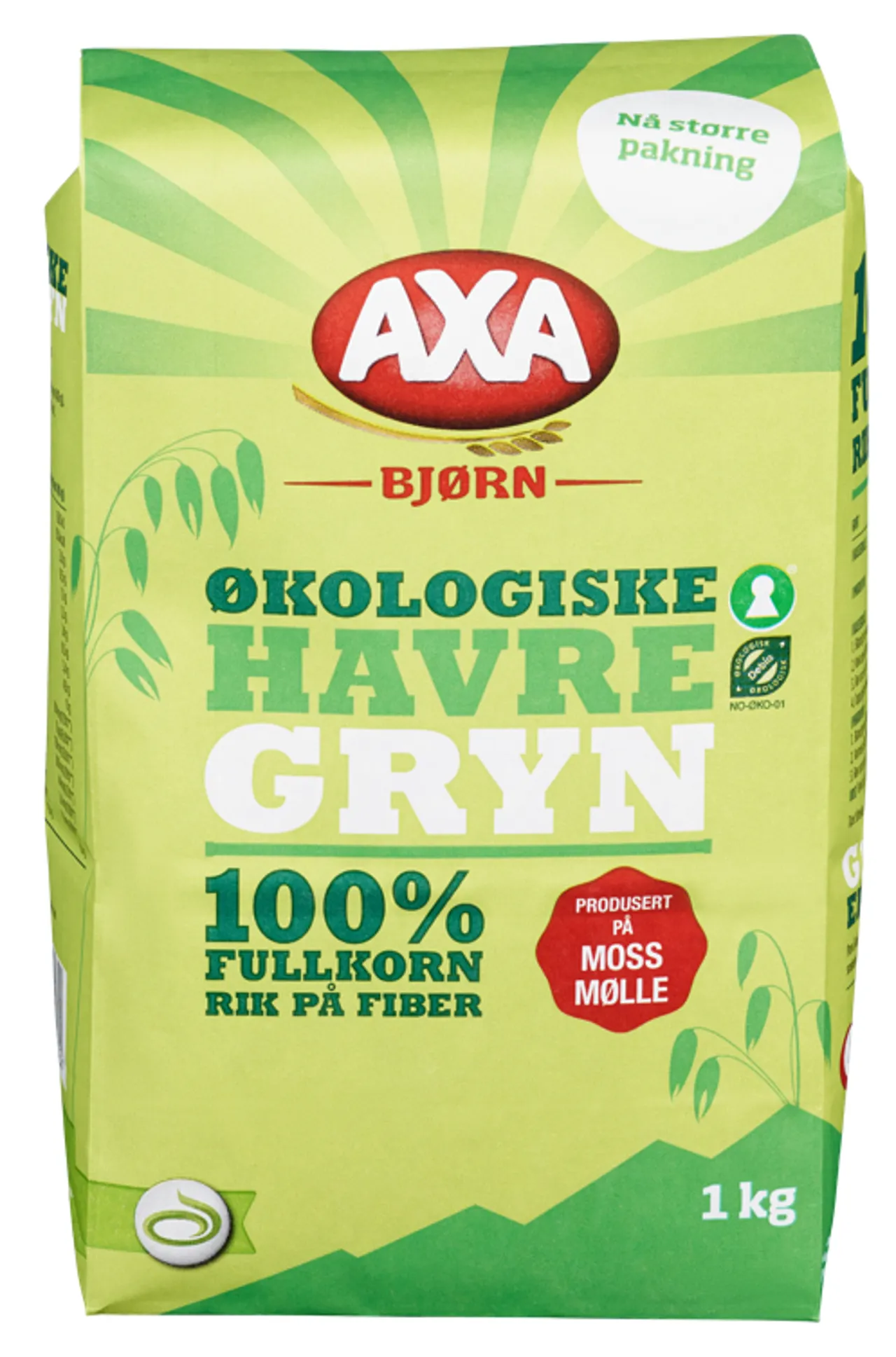 HAVREGRYN ØKOLOGISK 1KG AXA